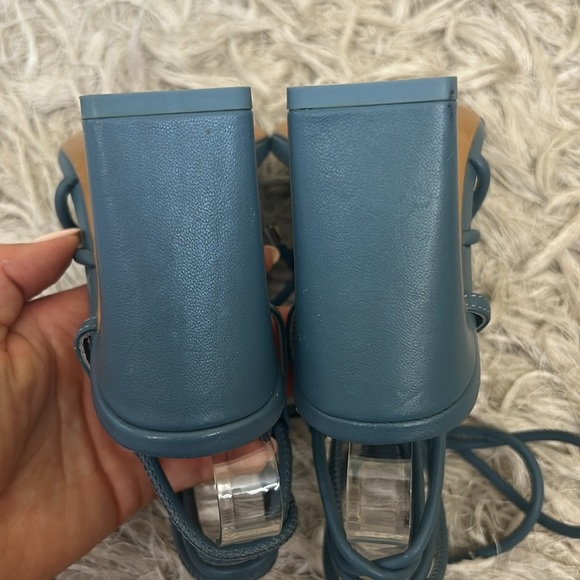 Jonathan Simkhai Meghan Leather Square Toe High Heel Wrap Sandals Sz 36 US 6 - Picture 4 of 13